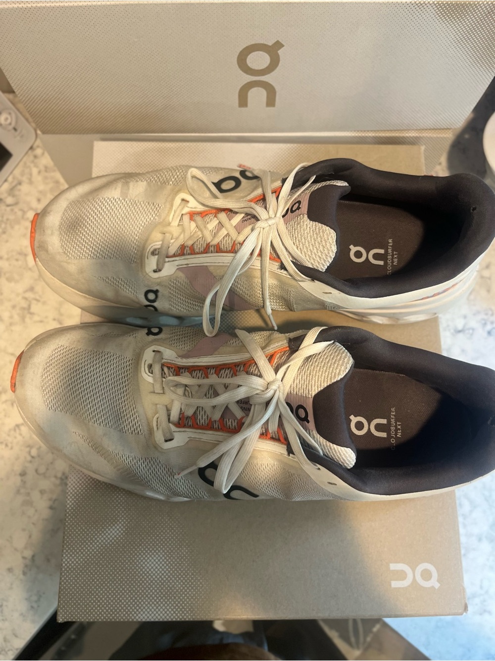 On Running Men’s Cloudsurfer Next Size 11 White/Flame in Color Tons of Life Left - Picture 9 of 17
